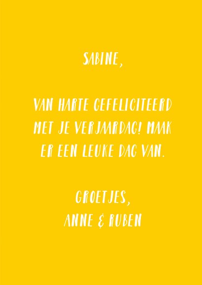 Verjaardagskaart Yay it's your .. Birthday met confetti 3