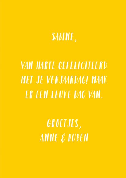 Verjaardagskaart Yay it's your .. Birthday met confetti 3
