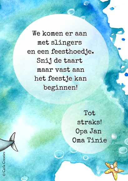 Verjaardagskaart Zeemeermin 3