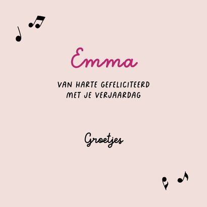 Verjaardagskaart - Zingende bloemen 3