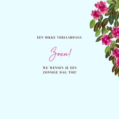 Verjaardagskaart zomer zon zee strand 3