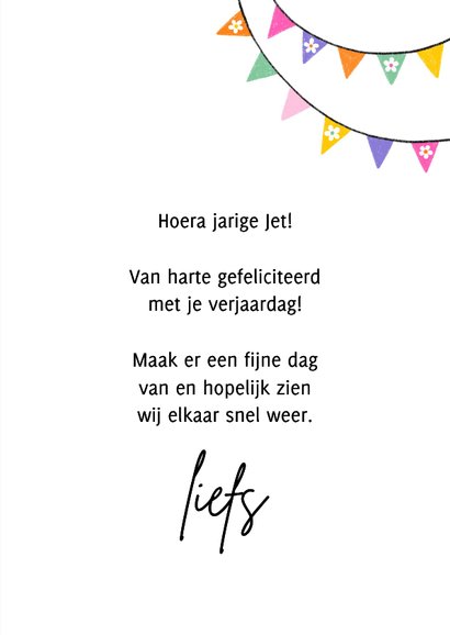 Verjaardagskaart zwaan fiets ballon 3