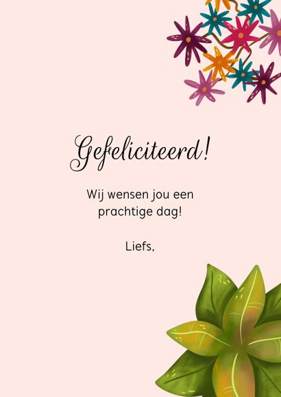Verjaardagskaart zwembad met luipaard en vrouw 3