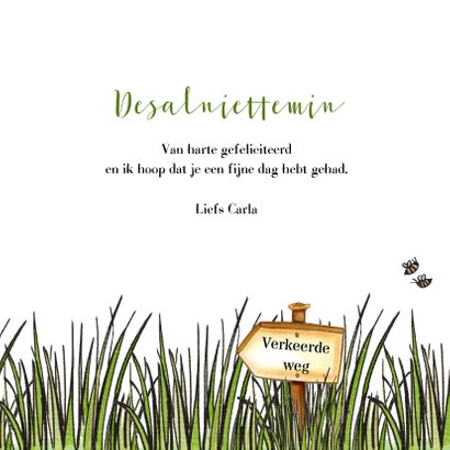 Verjaardagskaarten neushoorn, oeps te laat 3
