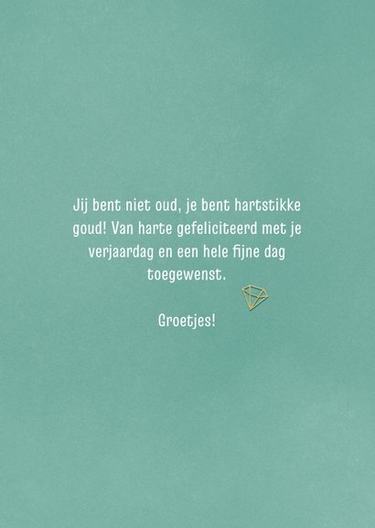 Verjaardagskaartje jij bent (g)oud met foto 3