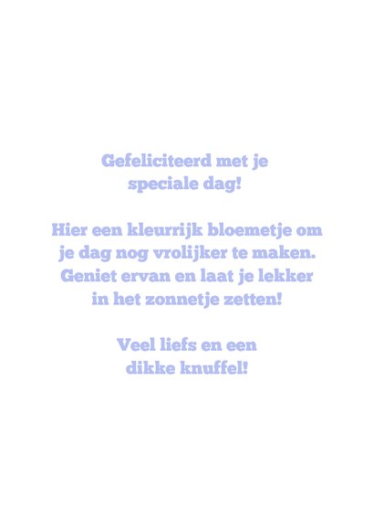 Verjaarsdagkaart met bloemen 3