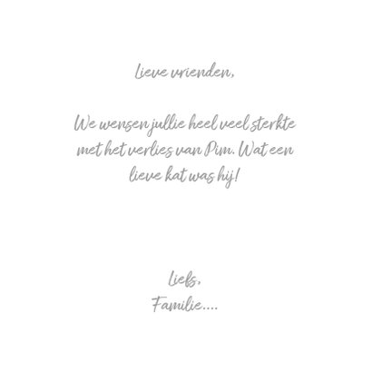 Verlies Poes silhouette met bloemetjes patroon 3