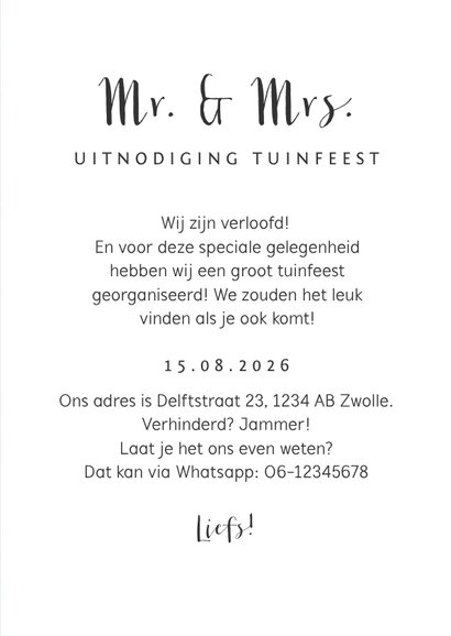 Verlovingskaart goud confetti BBQ 3