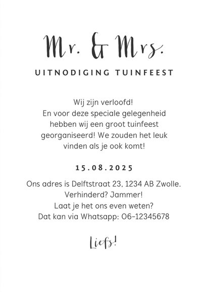 Verlovingskaart goud confetti BBQ 3