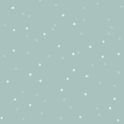 Vierkante kerstkaart met fotocollage en sneeuwvlokjes 2