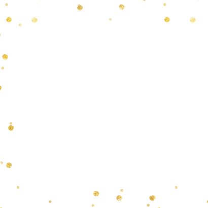 Vierkante kerstkaart met grote foto en rand met sneeuw 2