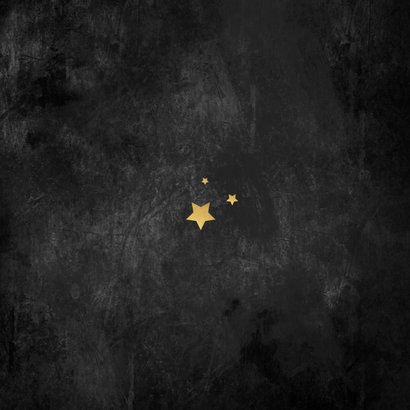 VIP uitnodigingskaart kerstdiner zakelijk sterren krijtbord Achterkant