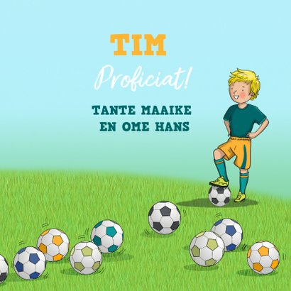 Voetbal kaart Anet Illustraties 3