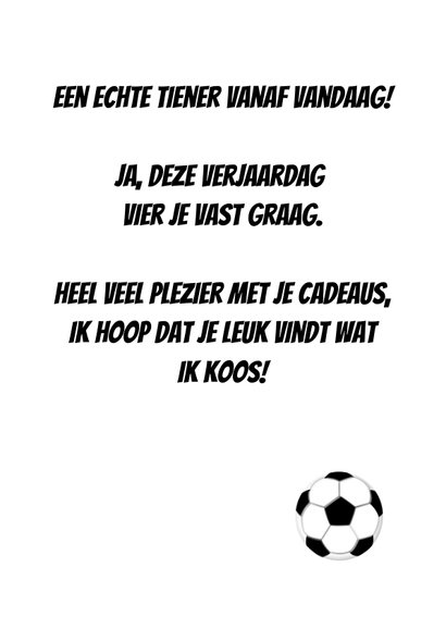 Voetbalshirt zelf invullen  3