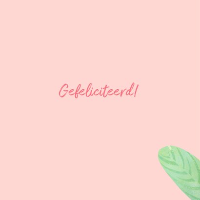 Vogels & bloemen felicitatie 2