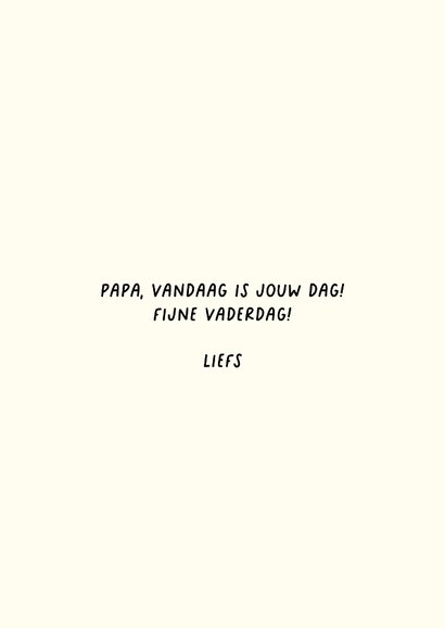 Voor de allerliefste papa Vaderdag kaart 3
