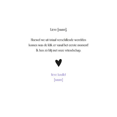 Vriendschap gedicht ontmoeting 3