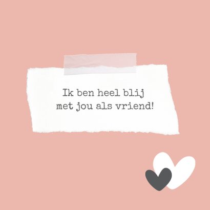 Vriendschap kaart: woordenboek style 2
