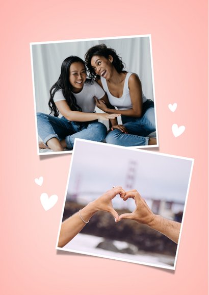 Vriendschaps valentijnskaart met illustratie van 2 kersjes 2
