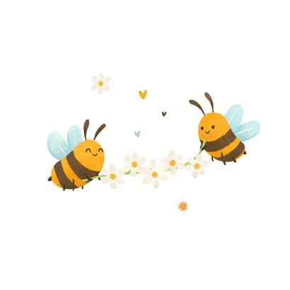 Vriendschapskaart BFF bijtjes liefde humor 2