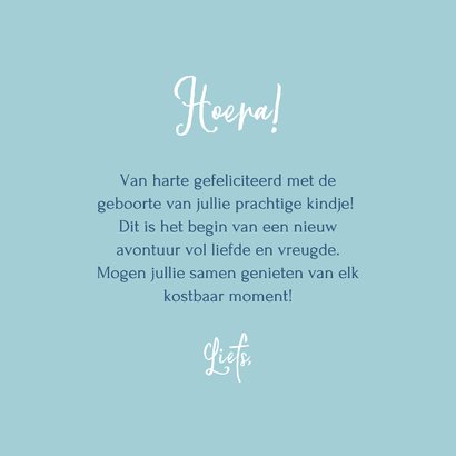 Vrolijk felicitatiekaart geboorte met schattige ijsbeer 3