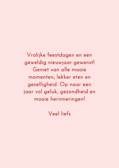 Vrolijk kerstkaartje 2026 versierd gekleurd 3