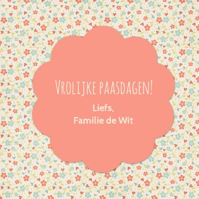 Vrolijk Pasen bloemen - DH 3