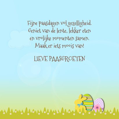 Vrolijk Pasen met paashaas 3
