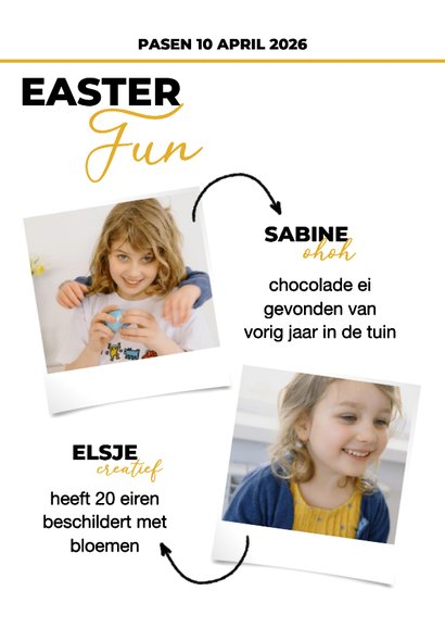 Vrolijk pasen tijdschrift uitnodiging 2