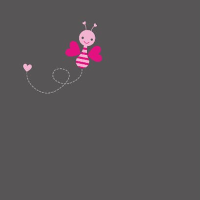Vrolijk roze vlindertje 2