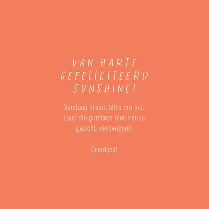 Vrolijk verjaardagskaartje met smiley zonnetjes 3