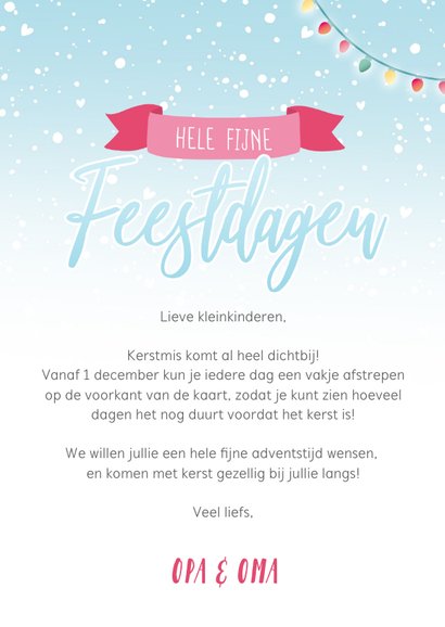 Vrolijke aftelkalender tot kerstmis voor kinderen 3