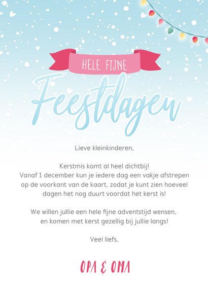 Vrolijke aftelkalender tot kerstmis voor kinderen  3