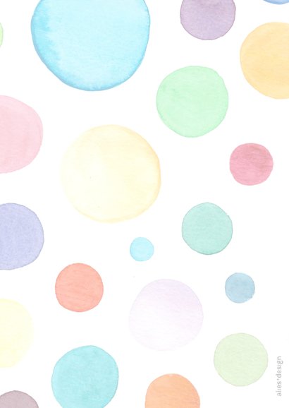 Vrolijke Aquarelstippen AliesDesign 2