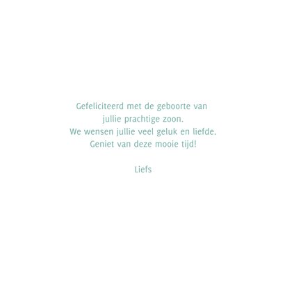 Vrolijke felicitatie kaart geboorte jongen 3