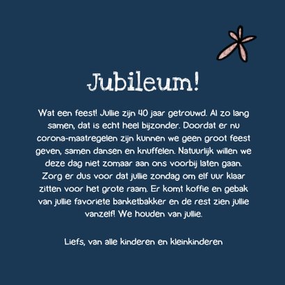 Vrolijke felicitatiekaart huwelijksjubileum met cactussen 3