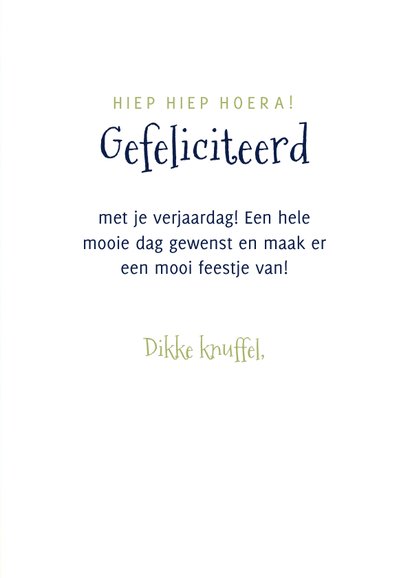 Vrolijke felicitatiekaart met grappige hamster 3