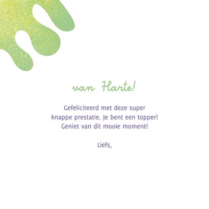 Vrolijke felicitatiekaart vrouw champagne cheers 3