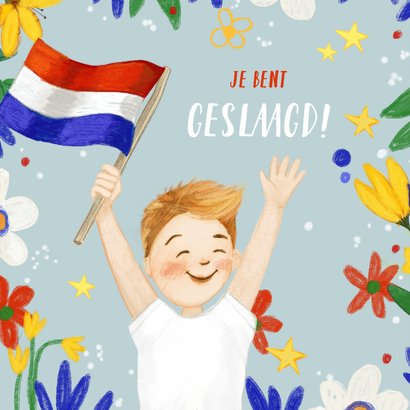Vrolijke geslaagdkaart voor iemand die is afgestudeerd! 2