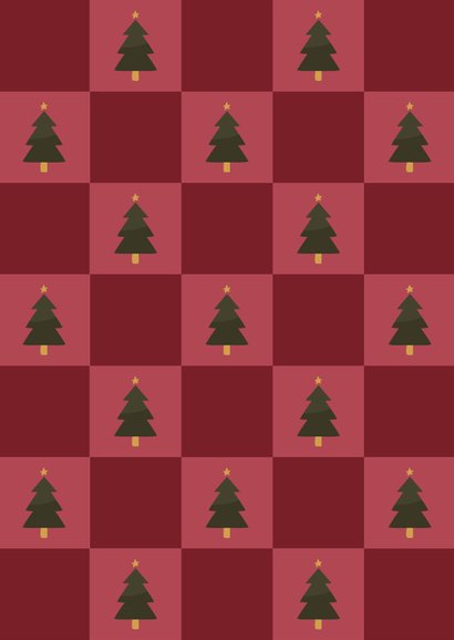 Vrolijke kerst verjaardagskaart hooray blokjespatroon 2