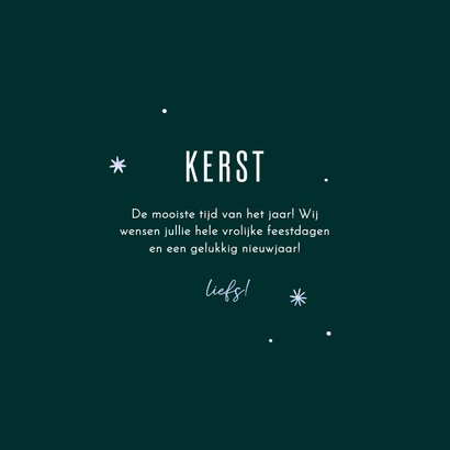 Vrolijke kerstkaart blije kerstdagen met holo sterren 3