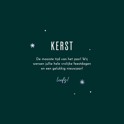 Vrolijke kerstkaart blije kerstdagen met holo sterren 3