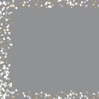 Vrolijke kerstkaart foto sterretjes sneeuw confetti 2