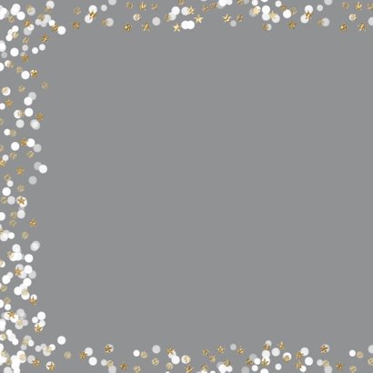 Vrolijke kerstkaart foto sterretjes sneeuw confetti 2