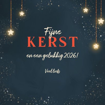 Vrolijke kerstkaart met de kerstman op de maan! 3