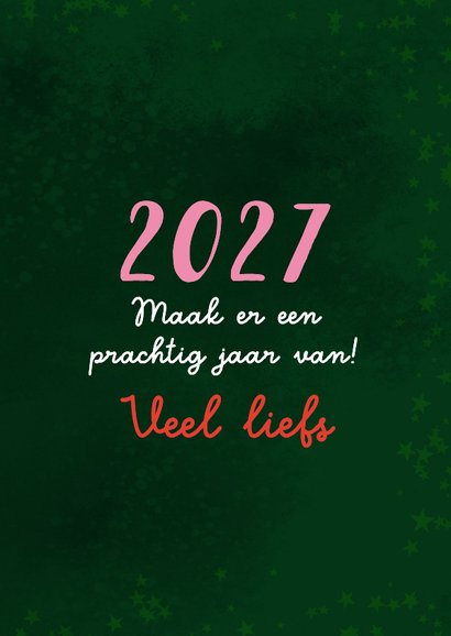 Vrolijke kerstkaart met koekoeksklokje met kerstman 3