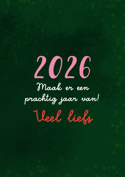 Vrolijke kerstkaart met koekoeksklokje met kerstman 3