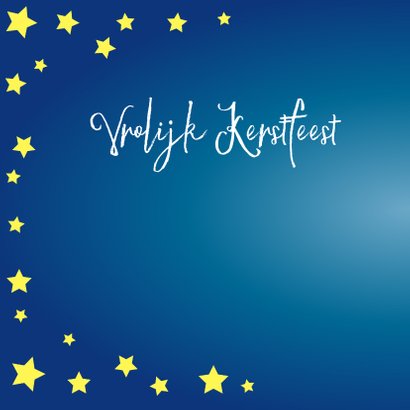 Vrolijke kerstkaart met unicorn op een wolk 2