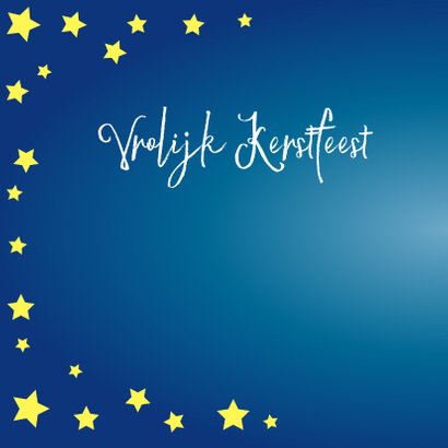Vrolijke kerstkaart met unicorn op een wolk 2