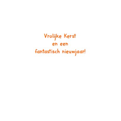 Vrolijke Kerstkaart met vogeltje 3
